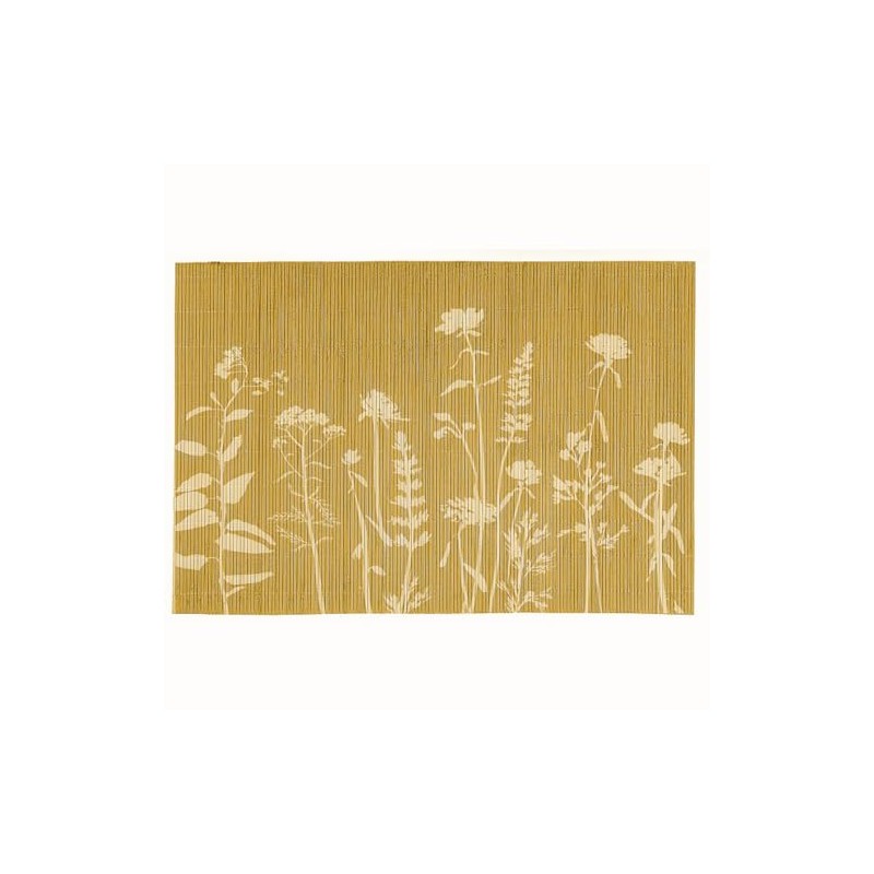 Macosa NO75183_gelb Placemat Set of 4 Bamboo Mustard Yellow 45