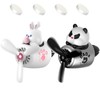 2 Pieces Car Air Fresheners, Cute Bear Pilot Car Diffuser,