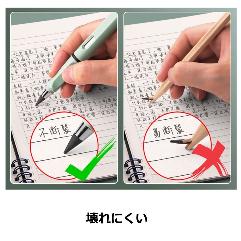 YUANHEN Blue Permanent Pencil, No Ink Magic Pencil, with Eraser,