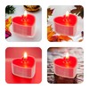 Set of 8 Tea Lights in Heart Shape – Approx.