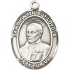 Bliss Sterling Silver St Ignatius of Loyola Medal Pendant Necklace