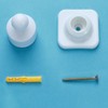 Newtay 4 Sets Angled Shower Rod Mount for Sloped Walls