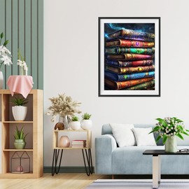 TOSTOG Diamond Painting Kits for Adults,Magic Book 5D DIY Diamond Art Kit Full Drill Diamond Crystal Rhinestone Arts and Crafts Picture for Home Wall Decor 30x40cm