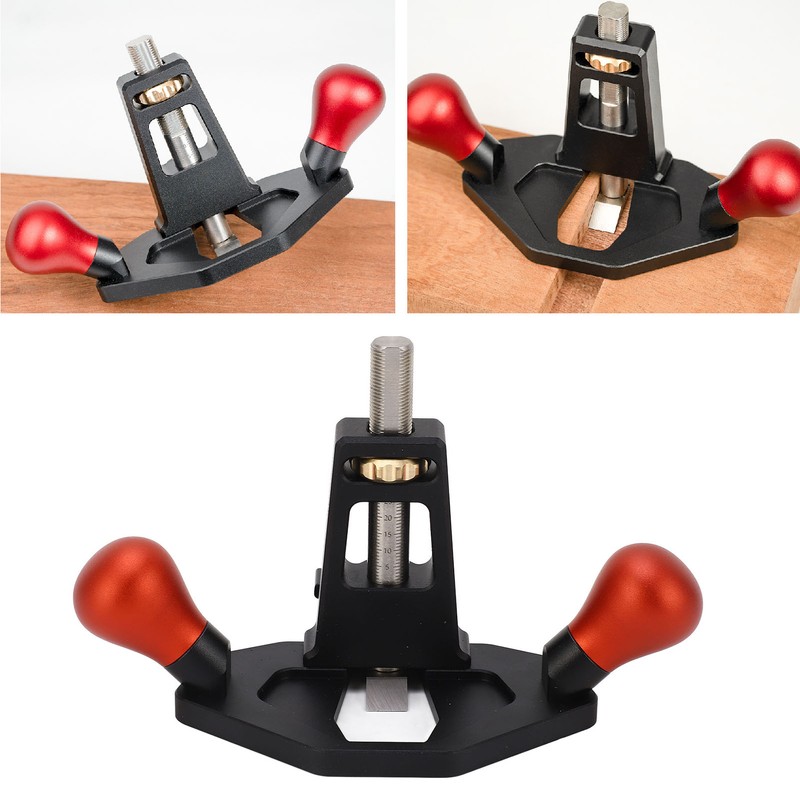 Woodworking Router Plane Hand Router Trimming Plane Anodic Oxidation Treatment