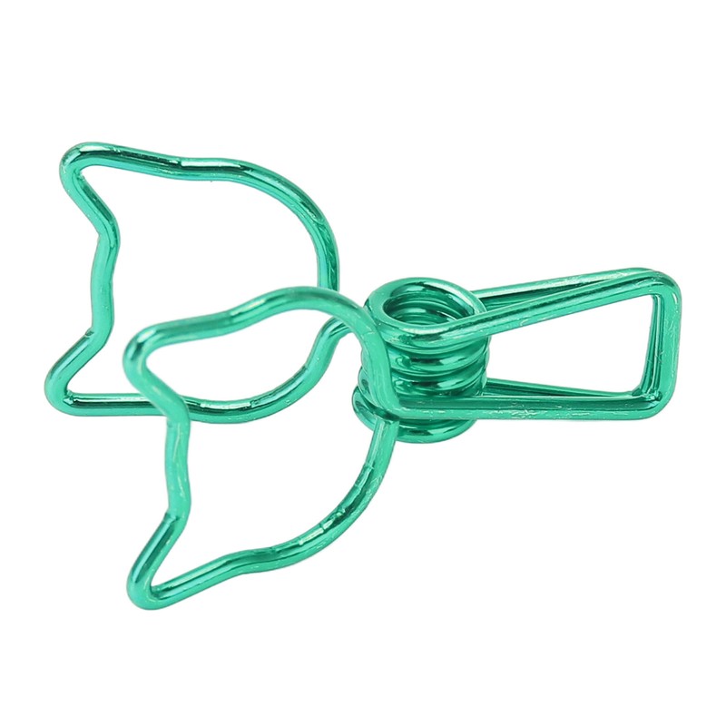 100Pcs Kitten Binder Clips Cute Animal Style Strong Clamping Hollow