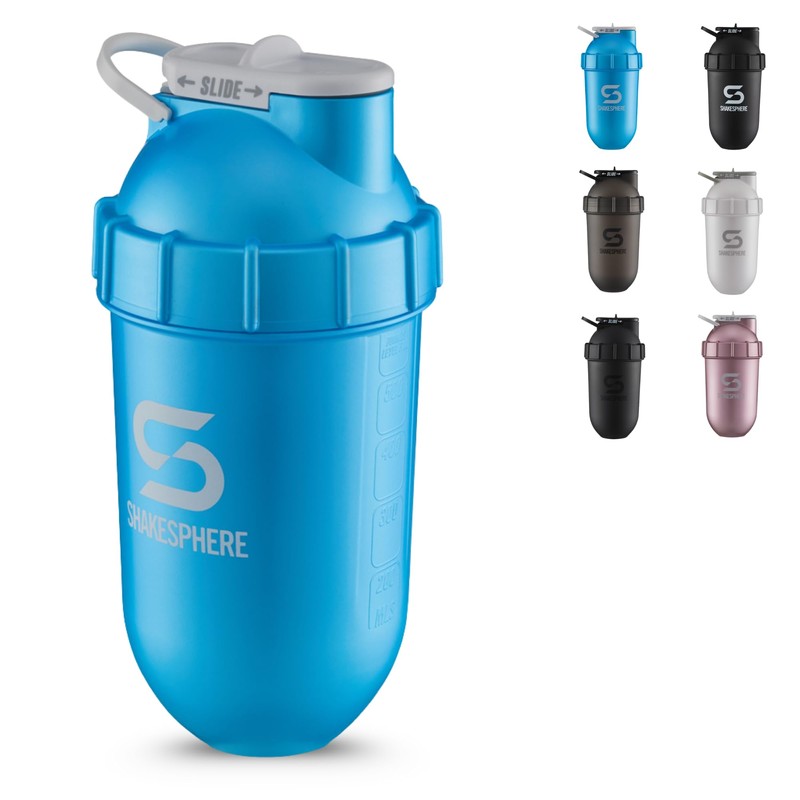 Botella Mezcladora Shaker Shakesphere Original 700ml (Metallic Cyan)
