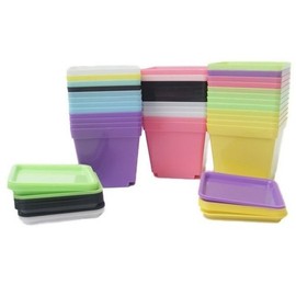 JQ Flowerpot stand set, simple flowerpot, indoor interior flowerpot, gardening, stationery / 화분 받침대 세트 심플한화분 실내인테리어화분 원예 학용품