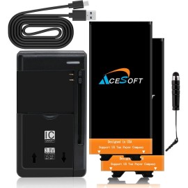 For LG High Quality 2x 5720mAh Battery Multi-Purpose Charger Cable Stylus f LG G5 LS992