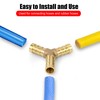 Pack of 6 10 mm Brass Hose Nozzle, 3-Way Straight