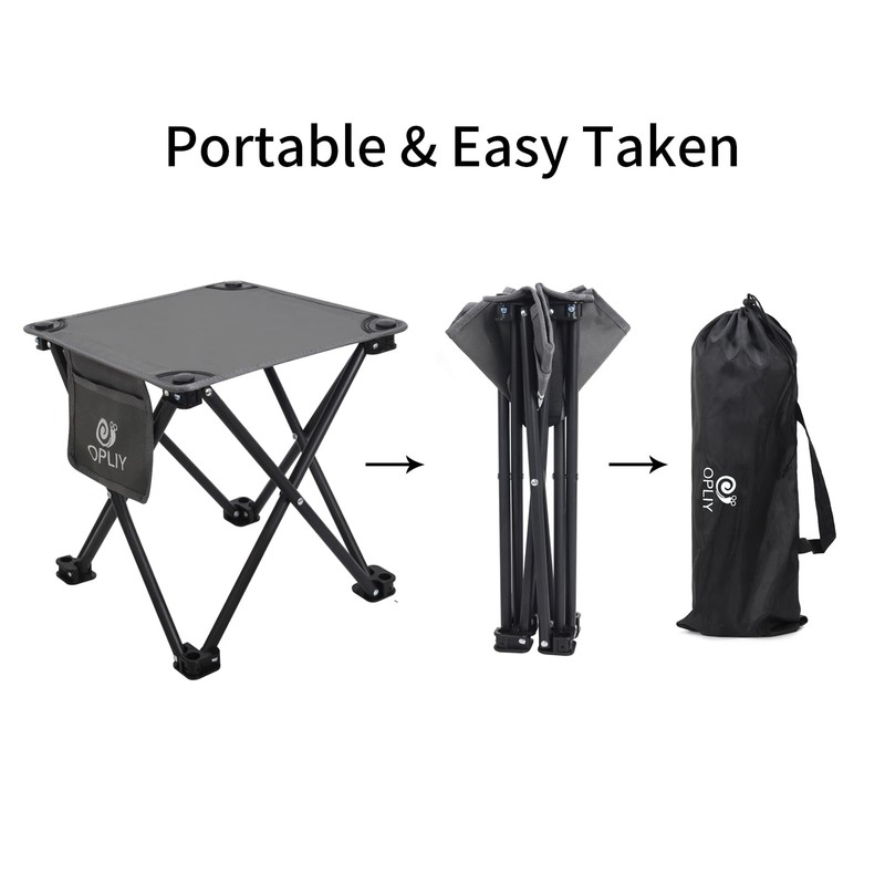 Opliy Camping Stool 2 Pack,13.5 Inch Portable Folding Stool for