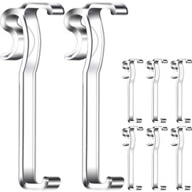 Valance Clips for Blinds, 3.25 Inch Valance Clips, Clear Plastic Valance Clips, Hidden Valance Clips for Horizontal Blind Valance (6 PCS)