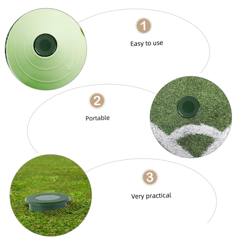 Totority 2pcs Golfing Practical Green Hole Cup Cover Durable Golf