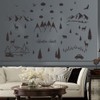 ANFRJJI Forest Theme Wall Decals - Dreamy Forest with Pine