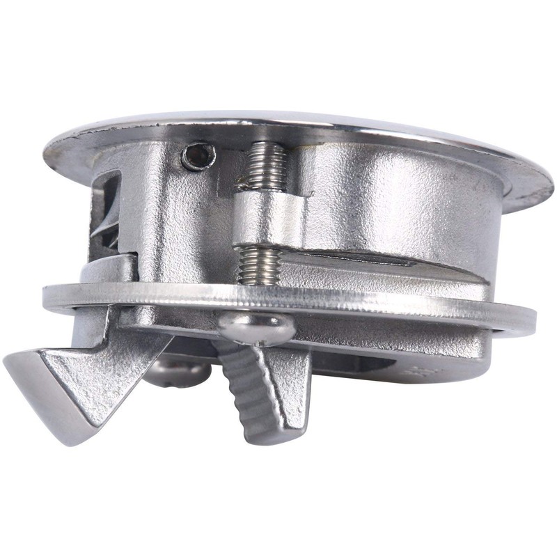 Amarine Made 2" Flush Pull Slam Latch Stainless Steel Round