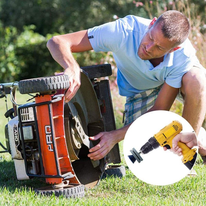 DANLINI 1Piece Universal Multi-Sharp Rotary Double Layer Lawn Mower Blade