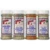 Bolner's Fiesta Extra Fancy Texas Barbeque Seasoning 4 Flavor Variety Bundle, (1) each: Texas Style Steak, Uncle Chris' Gourmet Steak, Hamburger Deluxe, and Fajita Seasoning, 5.5-7 Oz. Ea