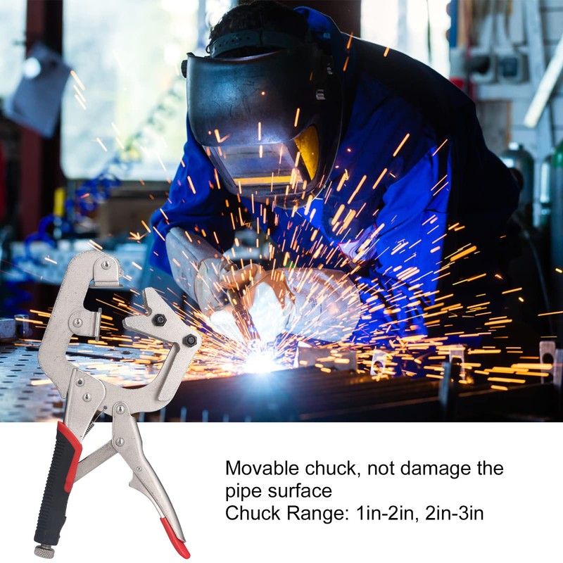 C Clamp Locking Pliers, Woodworking Welding Clamps 270° Rotation Chrome