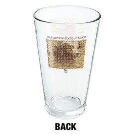 LOGOVISION In A Boykin State Of Mind Dog Shotgun Shells Hunting Hunter 16 oz Pint Glass, Tempered Glass, Printed Design & A Perfect Fan Gift | Great for Cold Beverages, Soda, Water