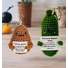 Emotional support plush Potato Key, Motivational Keychain, I May Be