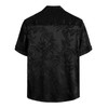 VATPAVE Mens Summer Jacquard Regular Fit Shirts Casual Button Down