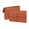 Blue Summit Accordion File Wallet with Flap and Cord Closure,