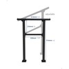 KYBOLT Outdoor Handrail, 1-2 Step Stair Handrail, Deck Staircase Handrails