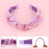 AMCAMI 1 Pack Rainbow Headband for Girls, Fashion Knotted Headband,