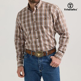 TRIWORKS Western Cowboy Leather Belt for Men Women Cowgirl, Western Buckle Belt for Jeans