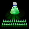 Relaxdays Shuttlecock Luminous Set of 8 LED Badminton Balls HxD