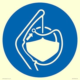 Mandatory: Release lifeboat gripes in launch sequence Sign - 300x300mm - S30