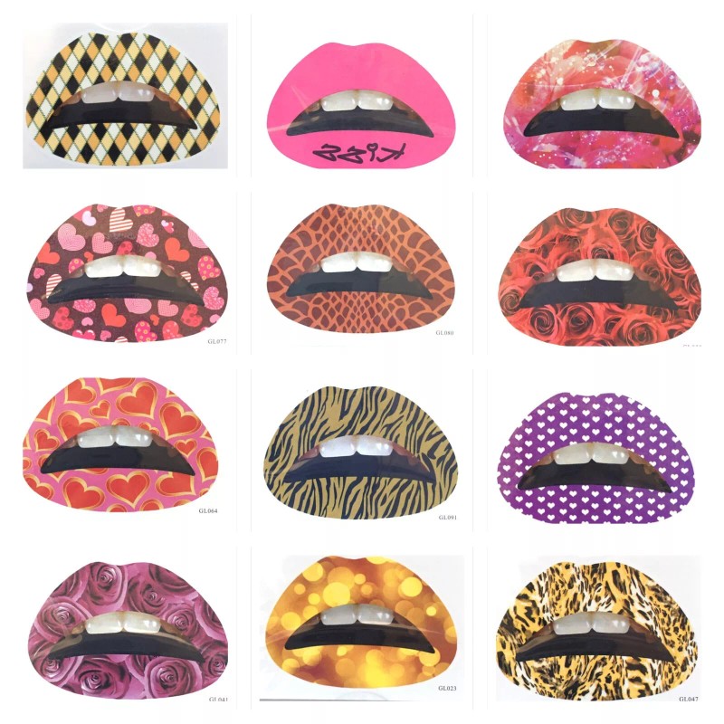 Gao Feng Temporary Lip Tattoo Sticker Lipstick Art Transfer With