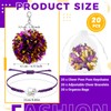 Ecation 20 Sets Cheerleader Gifts Bulk, Pom Pom Keychain Cheer