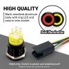 AutoLöc Power Accessories 19mm Black 12V Momentary Push Button Switch