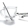 4 Spoon Straws Stirrer Stainless Steel 4 Pack + Cleaning