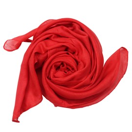 Superfreak® Cotton Cloth Scarf Shawl, 100 x 100 cm, 100% Cotton, All Colours - red