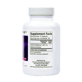 Supreme Nutrition Alaria Supreme, 90 Pure Atlantic Wakame Vegetarian Capsules (Pack of 2)