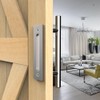 QINAIXQM 24 cm Sliding Door Handle, Double-Sided Barn Door Handle,