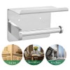 Stainless Steel Wall Mounted Toilet Roll Paper Holder with Mobile