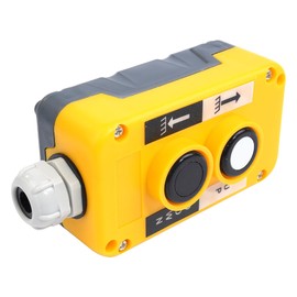 CENPEK Crane Pendant Control Switch Box COP-2B, ABS Plastic Hoist Lift Controller with 2 Push Buttons, Crane Hoist Control Pendant Switch for Lifting Applications