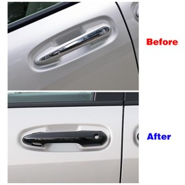 Dakitita Exterior Door Handle Cover Trim for Toyota Sienna 2021-2024 Accessories Decor (Glossy Black)
