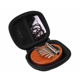 inDomit Kalimba Thumb Piano 8 Keys with Hard Protective Travel Case (Water Droplet shape）