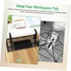 Angoily under Desk Cable Organizer Power Cord Holder with Ventilated