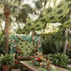 Moukeren 3 Pcs 36 ft Rainforest Palm Leaves Decorations for