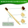 Virgin Forest 10 Pcs Soft Bristles Bamboo Toothbrush, Biodegradable Natural