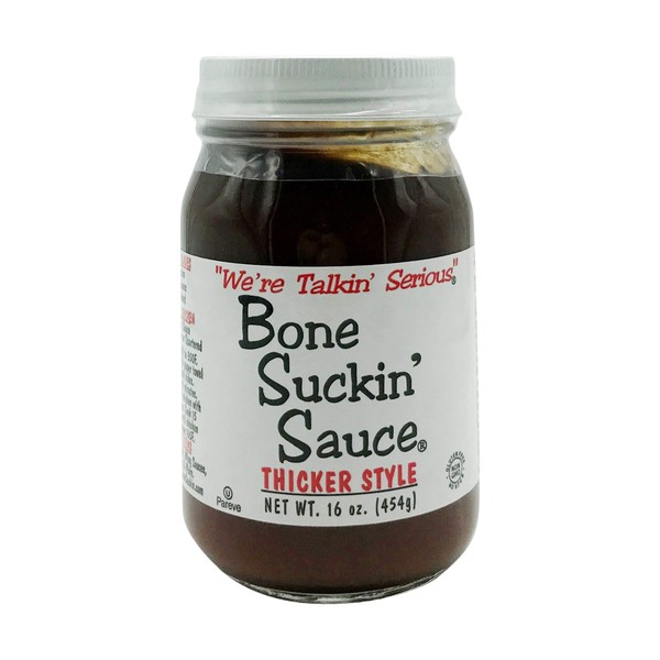 Bone Suckin' Sauce, Thicker Style BBQ Sauce, 16 oz
