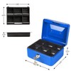 Cash Box with Money Tray, Parrency Small Money Box with