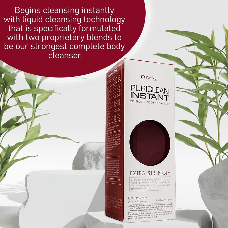 Wellgenix Puriclean Instant Complete Body Cleanser, 16 Fl Oz Fruit