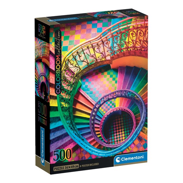 Clementoni Jigsaw Puzzle 500 pieces Colorboom Stairs, Puzzle for Adulta
