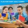 PATIKIL 20pcs Orange Flag Game Solid Orange Flags Small Mini