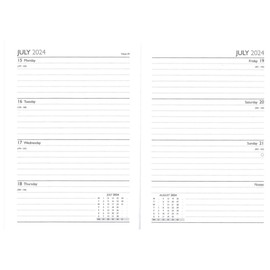 2024-2025 Academic Mid-Year Diary A5 Week to View Wiro Bound Planner Student Journal Organiser - TIGER (Design No. 1)